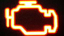 Check engine warning light